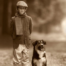 Jongen met hond - Winnende foto van de Kodak European Gold Awards